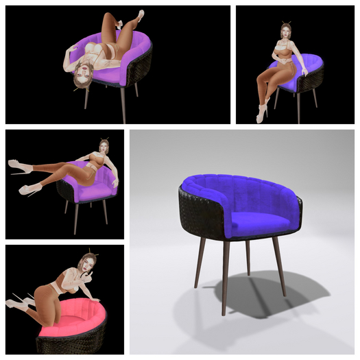 Feral Poses - Claudia Chair (Blue)