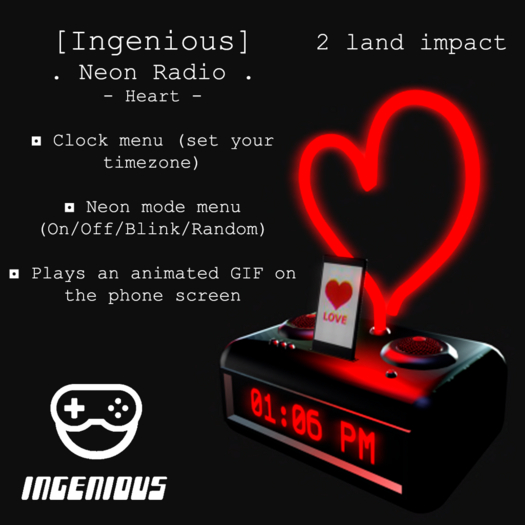 [Ingenious] Neon Radio - Heart (Wear)