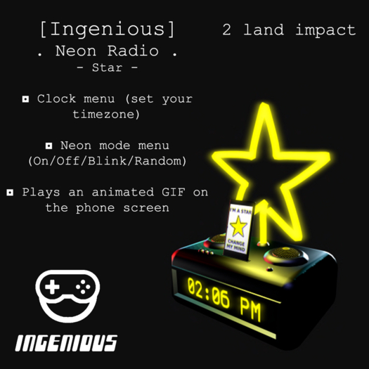 [Ingenious] Neon Radio - Star (Wear)