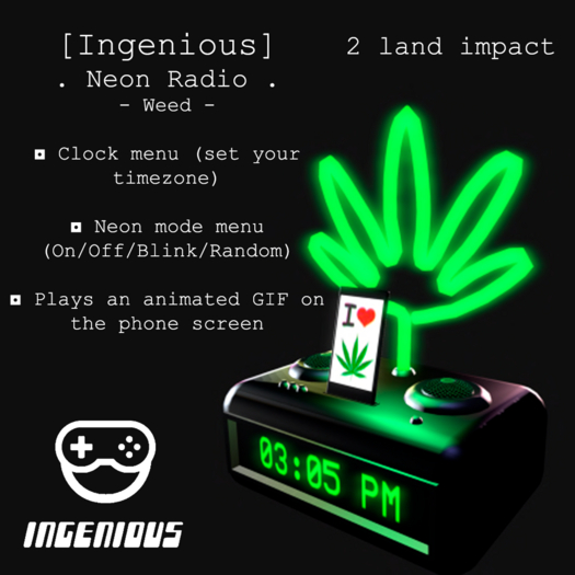 [Ingenious] Neon Radio - Weed (Wear)