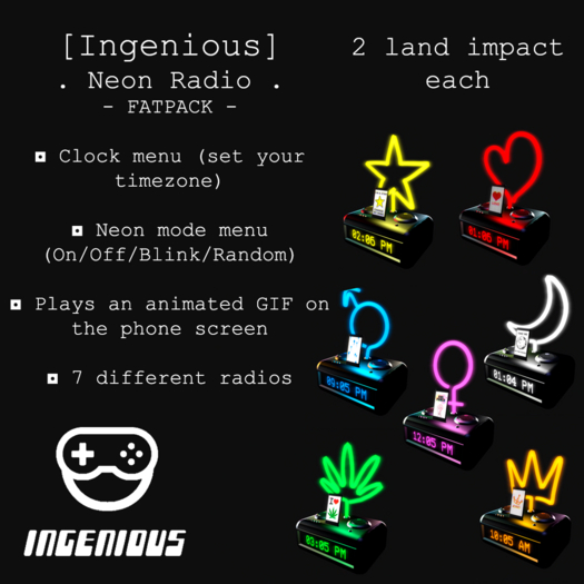 [Ingenious] Neon Radio - FATPACK (Wear)