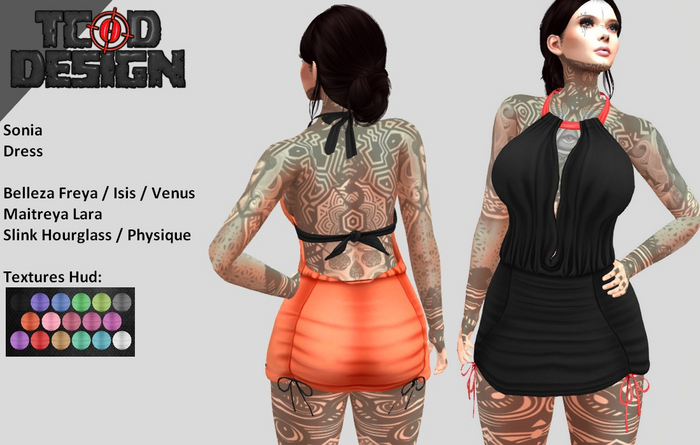 Dress ~ Sonia (Hud 51 textures) ~ Mesh