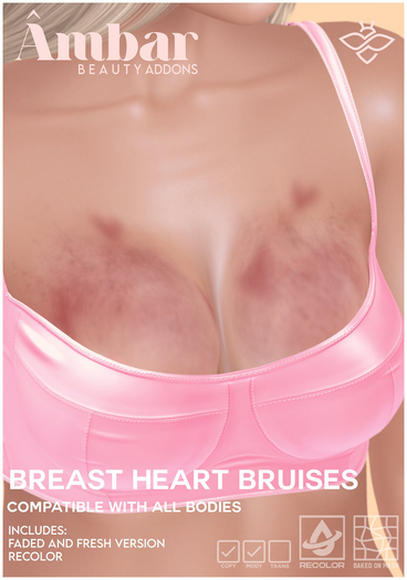 AMBAR BEAUTY - BREAST HEART BRUISES - BOM (ADDME)