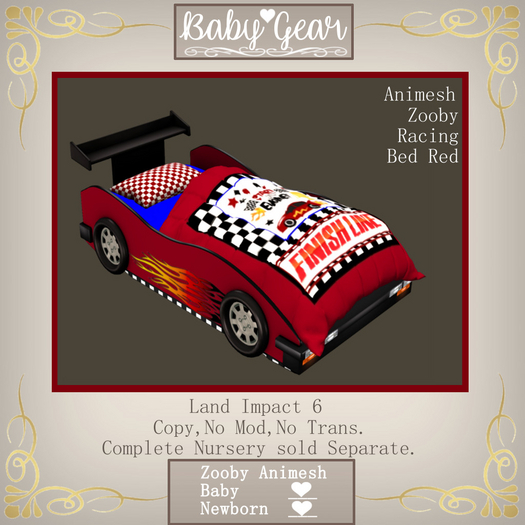 Animesh Zooby Racing Car Red (Boxed)