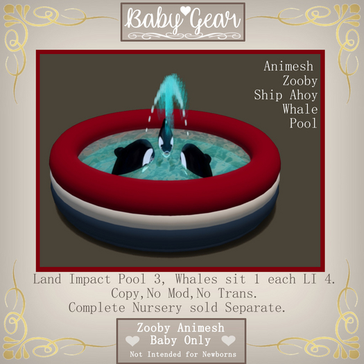 Animesh Zooby Ship Ahoy Whale Pool (Boxed)