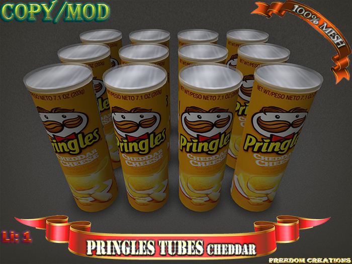 Pringles tubes CHEDDAR-Freedom creations