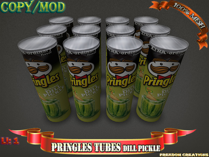 Pringles tubes DILL PICKLE-Freedom creations