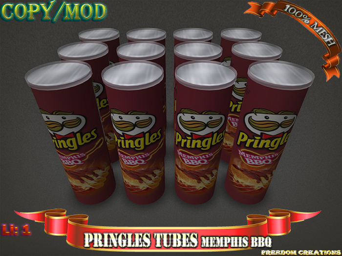 Pringles tubes MEMPHIS BBQ-Freedom creations
