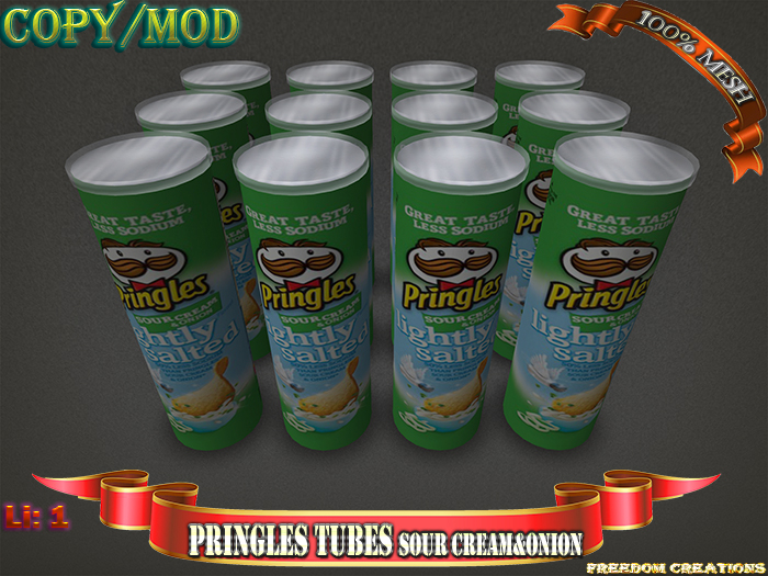 Pringles tubes SOUR CREAM & ONION-Freedom creations