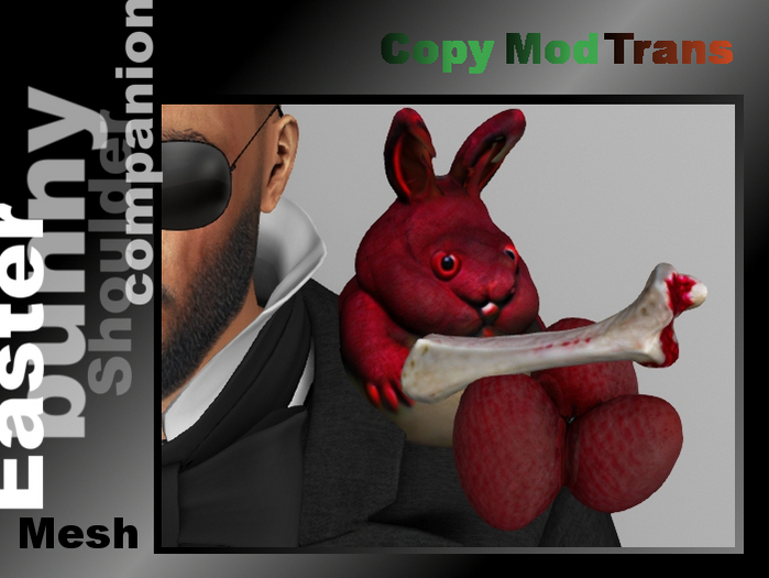 Horror Easter Bunny (shoulder companion)
