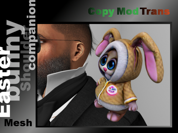 Cute Easter Bunny (shoulder companion)
