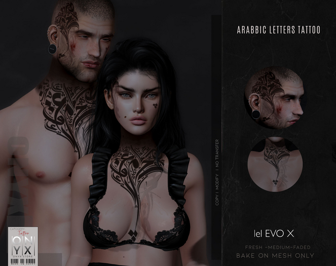 [Onyx] Arabic Letters Tattoo