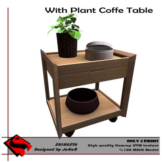 CoffeTable With Wheels FULL PERM