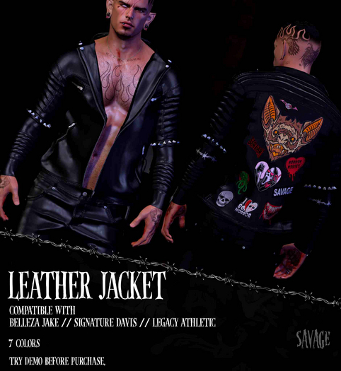 Savage - Leather Jacket // Green