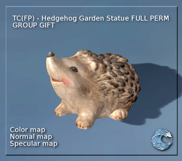 TC(FP) - Hedgehog Garden Statue FULL PERM GROUP GIFT