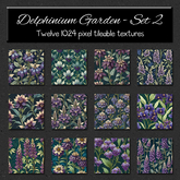 *Wallflowers* Delphinium Garden - Set 2