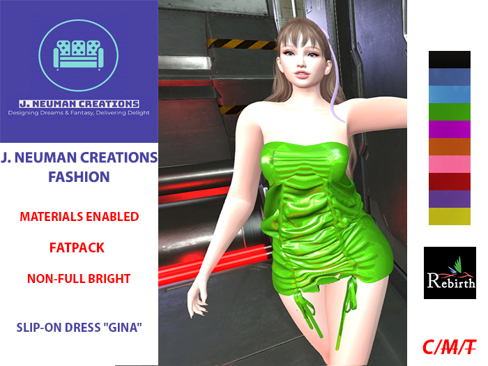 [JNC-F] SLIP-ON DRESS "GINA" - REBIRTH FATPACK