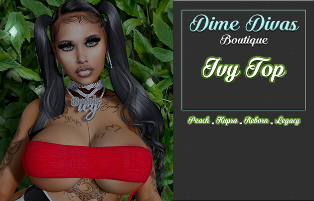 Dime Divas - Ivy Top - Red
