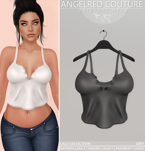 AngelRED Couture - Calli Collection Top [Grey]