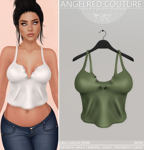 AngelRED Couture - Calli Collection Top [Olive]