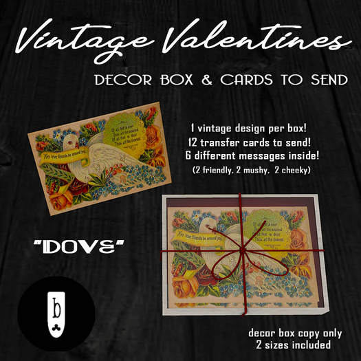 ~Ballade~ Valentine Cards Set (Dove) 