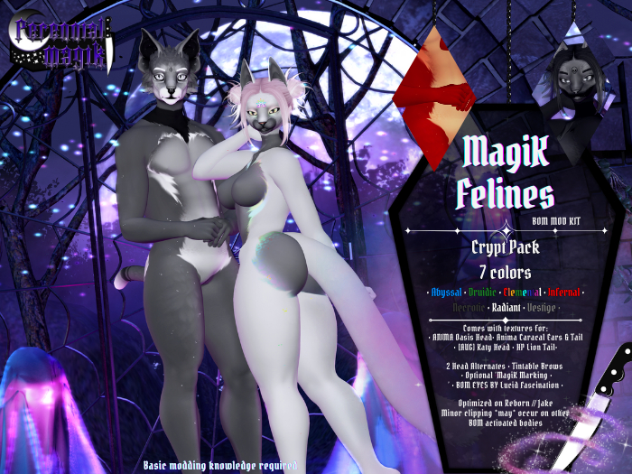 ::PM:: MagiK Felines // Crypt Pack // BOM Mods