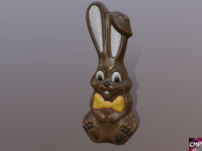 CMP - FULL PERM Chocolate Easter Bunny With Bow Tie
