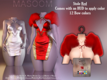 [[ Masoom ]] Stardust Stole - Red