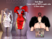 [[ Masoom ]] Stardust Stole - Black