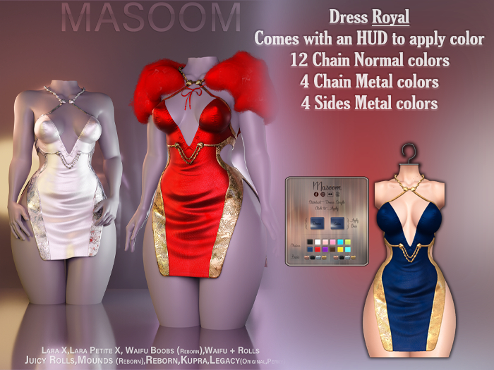 [[ Masoom ]] Stardust Dress - Royal