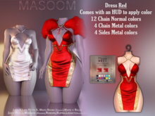 [[ Masoom ]] Stardust Dress - Red
