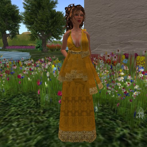 Roman Dress Cornelia Gold