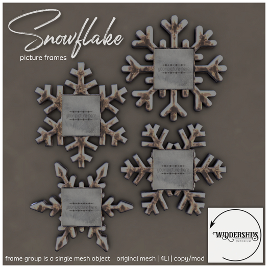 Widdershins - Snowflake Picture Frames