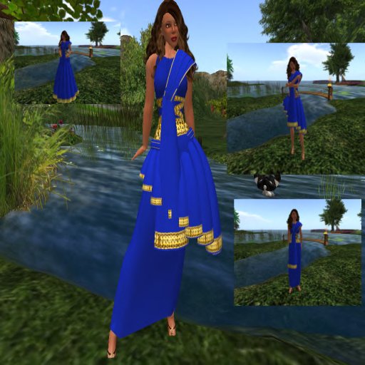 Roman Dress Juno Blue