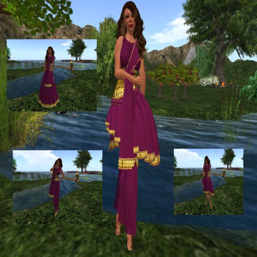 Roman Dress Juno Purple