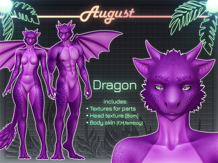[• AUGUST •] - Dragon MOD (purple)