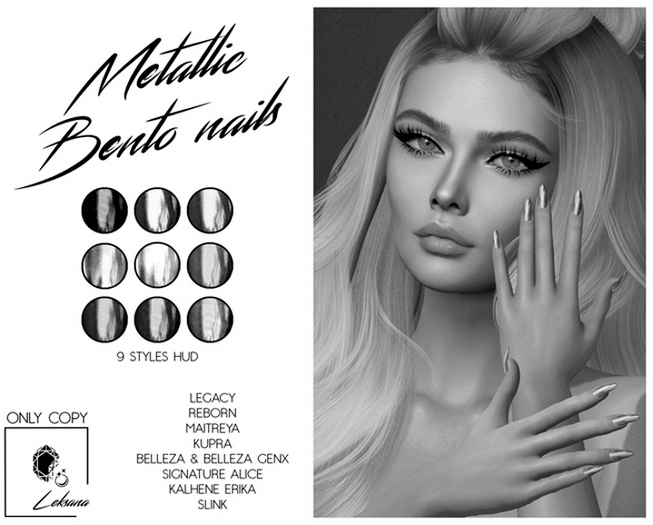 [DEMO] Leksana - METALLIC Nails [BENTO] - FATPACK