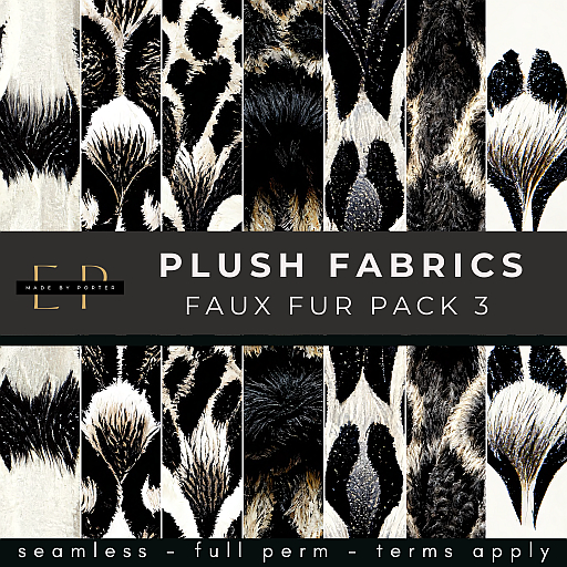 Made by Porter - Plush Fabric Faux Fur Pack 3