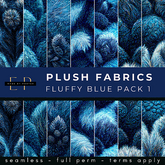 Made by Porter - Plush Fabric Fluffy Blue pack 1
