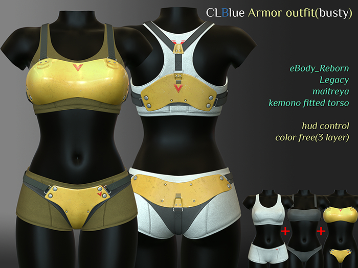 CLBlue-Armor outfit(busty)
