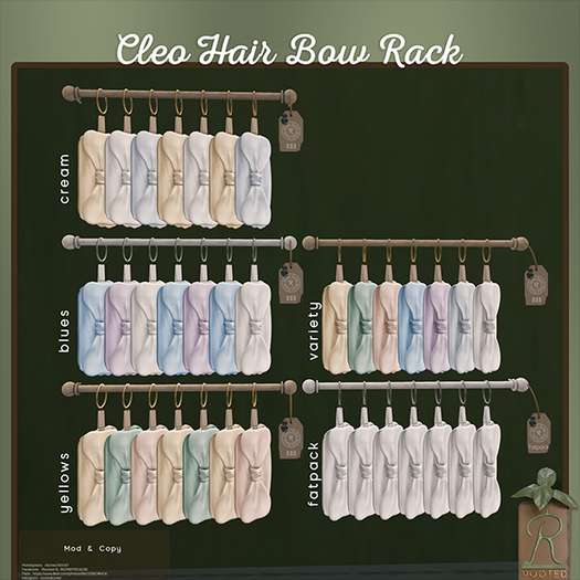 Rooted - Cleo Hair Bow Rack - Variety