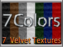 Zoy Texture [ Velvet ] Seamless Wave - 7 Colors