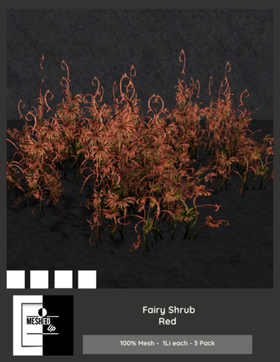MeshedUp: Fairy Shrub - Red 