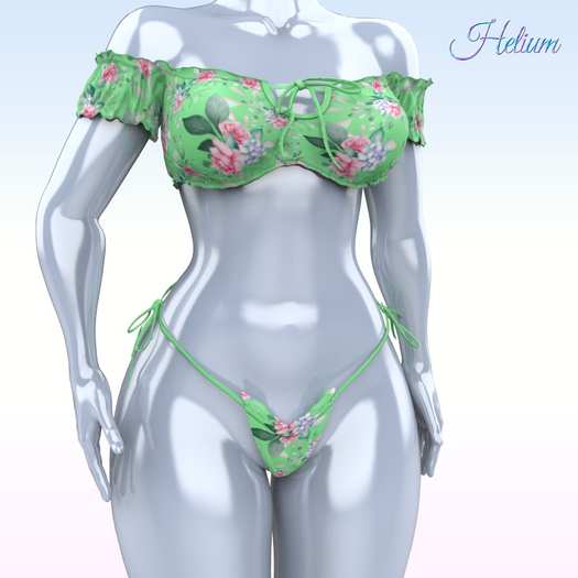 Floral Skinny Bikini