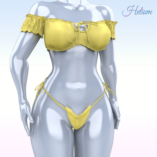 Yellow Bikini LaraX