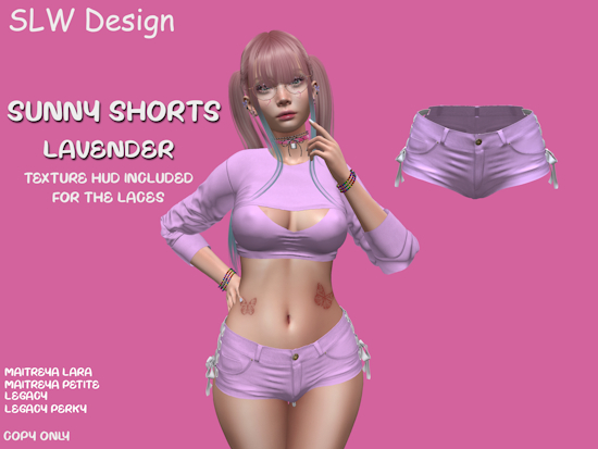 SLW Design - Sunny Shorts lavender