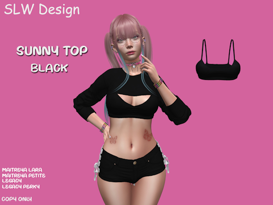 SLW Design - Sunny Top black