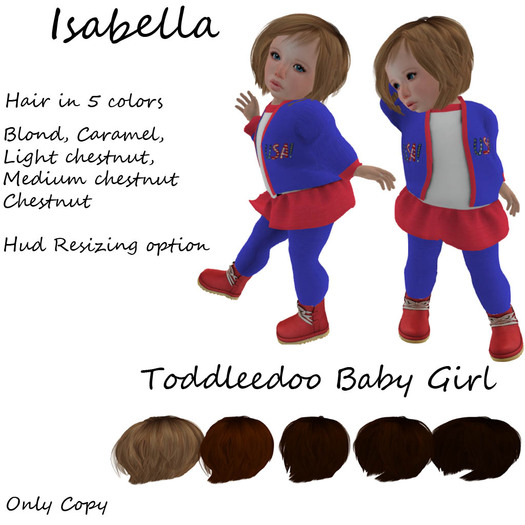 Toddleedoo Hair Isabella Blond Demo