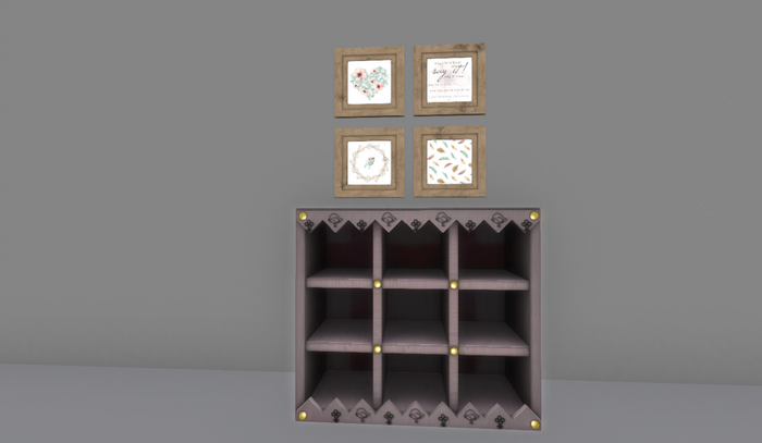 Shelves pink old