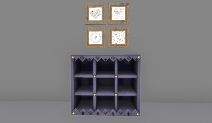 Shelf  purple color 